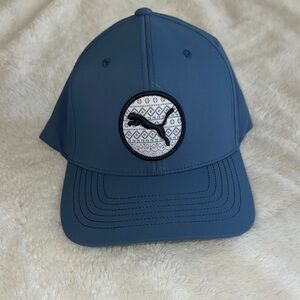 Puma Blue Cap with Geometric Logo